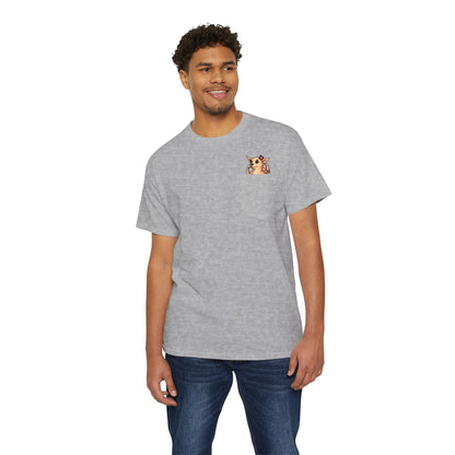 Muscular Chili Chihuahua Pocket Tee