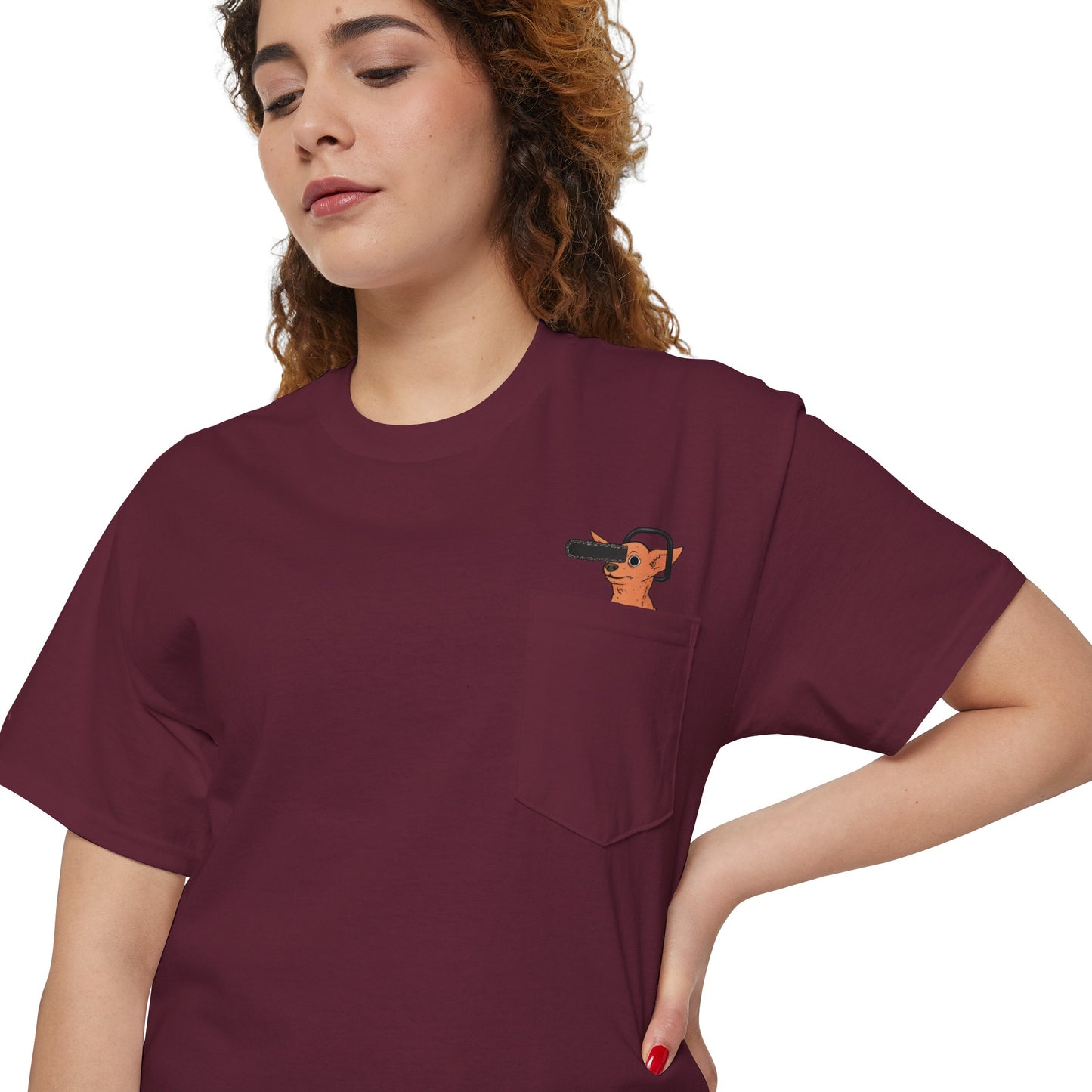 Pochita Chili Chihuahua Pocket Tee