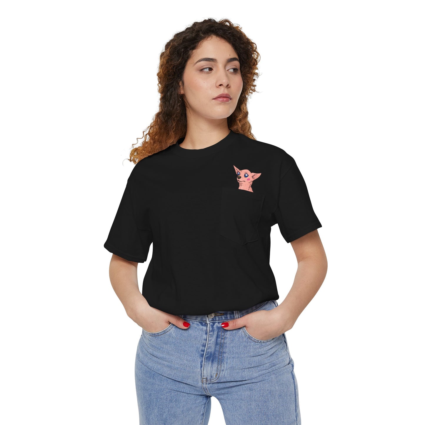 Kirby Chili Chihuahua Pocket Tee