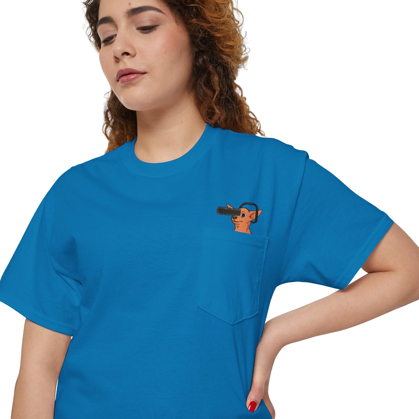 Pochita Chili Chihuahua Pocket Tee